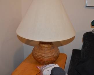 MCM Wicker Table lamp