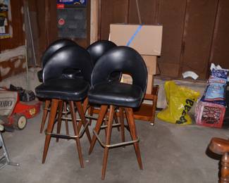 Mid Century Modern MCM bar counter stools