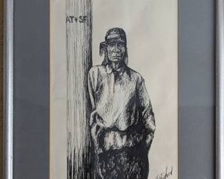 J.M. Bedford Indian Ink on Paper