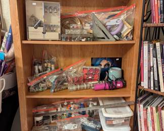 CDs, candles, fabric