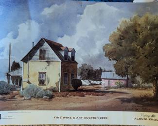 David Vegas Chavez Poster Illustration 'Clouds of August' Signed