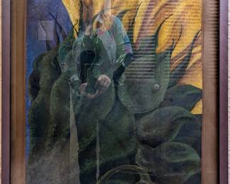 Brett Barker Pastel Sunflower