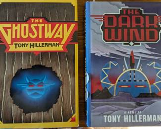 Tony Hillerman 'The Ghostway', 'The Dark Wind' - signed copies