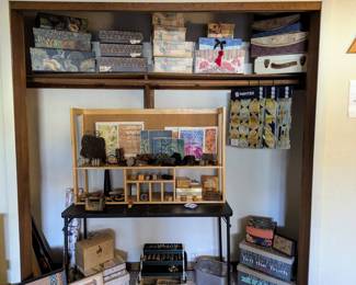 Gift Boxes, Art Supplies, Threads, Stamps, Samplers
