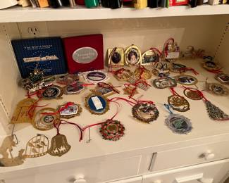 White House Christmas ornaments 