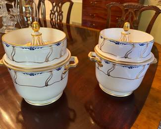 Antique Royal Crown Derby fruit coolers