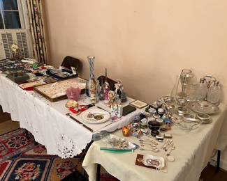 Sterling, art glass, costume jewelry 