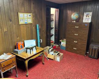 File cabinets, dehumidifier, misc