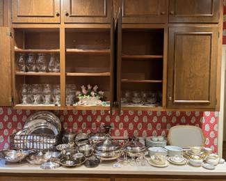 Silver plate, misc kitchen 