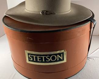 vintage Stetson felt cowboy hat with vintage hat box