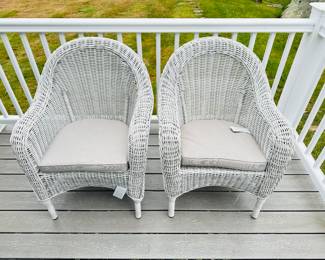 Pottery Barn all-weather Torrey chairs 2 of 3 pairs 