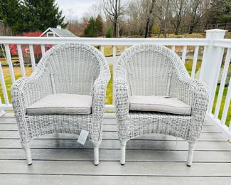 Pottery Barn all-weather Torrey chairs 3 of 3 pairs 