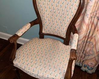 Antique Upholstered Arm Chair (2 Available)