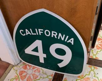 California 49 Highway Sign