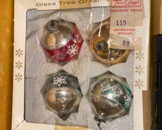 Antique Glass Ball Boxed Ornaments