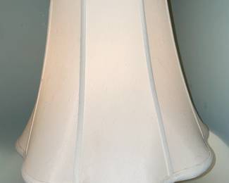 Antique Milk Glass & Brass Lamps