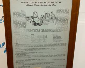 Framed Vintage Fleischmann's Ephemera