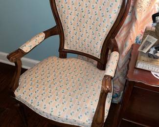 Antique Upholstered Arm Chair (2 Available)