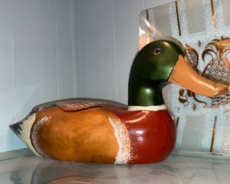 Handpainted Wooden Duck