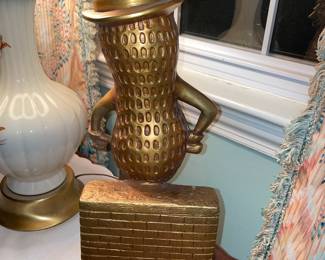 ORIGINAL Planters Peanuts Mr.Peanut Bar Advertising Statue Prototype W/ Plaque