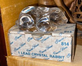 Princess House Crystal Rabbit Figurine