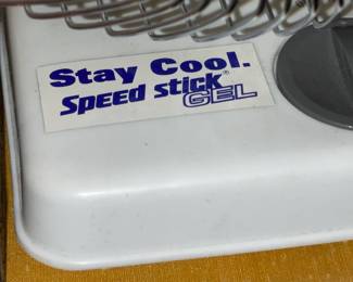 Vintage Speed Stick Deodorant Advertising Fan