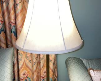 Vintage Wooden Table W/ Built In Lamp (2 Available)