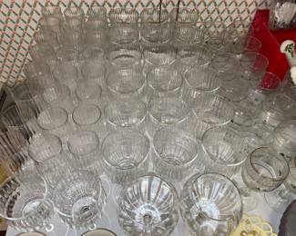 Assorted Clear Stemware