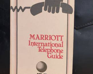 Vintage Marriott Telephone Guide Book