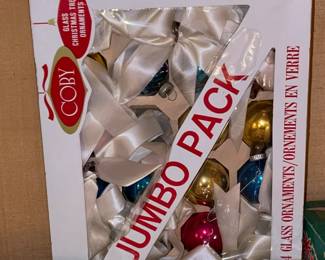 Antique Boxed Glass Ball Ornaments