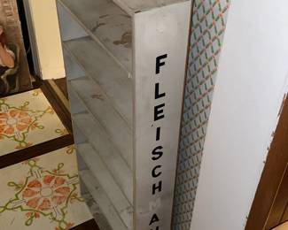 Antique Fleishmann's Wooden Grocery Store Display Shelf/Rack