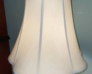 Antique Milk Glass & Brass Lamps