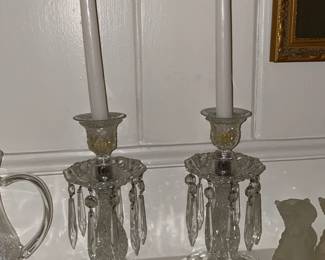 Crystal Candlestick Holders