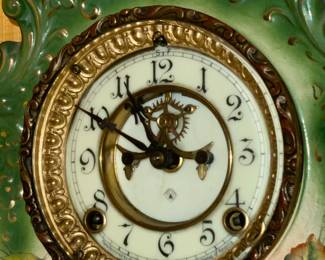 Antique Porcelain Clock (WORKS!)