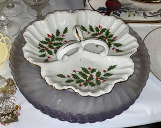 Christmas Handled Dish