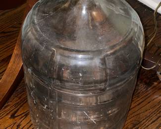 Antique Glass Barrel Jar