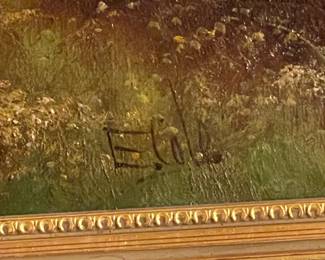 Antique Signed & Framed Painting