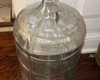 Antique Glass Barrel Jar