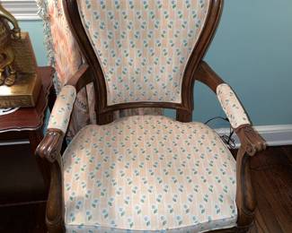 Antique Upholstered Arm Chair (2 Available)