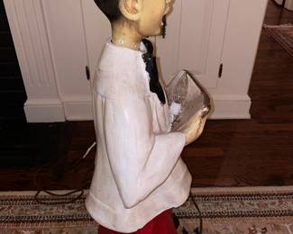 SUPER RARE 5 Piece Caroler Set By The Artistic Latex Form Company (ALFCO) From New Rochelle, NY. Early 1950s In Remarkable Condition For Their Age With Removeable Heads (Mold Stamps On The Back Neck) & Light Up Song Books).