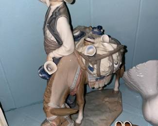 Lladro Man W/ Horse Figurine