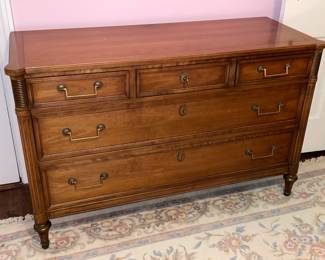 Antique Wooden Lowboy Dresser
