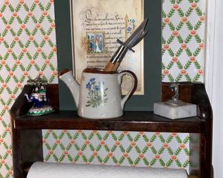 Wall Mounted Wooden Paper Towel Holder