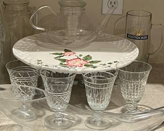 Cut Glass, Crystal, Serving pieces...
