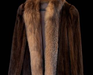 Mink Jacket w Fox Collar