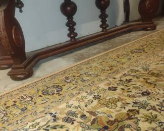 Front view of coffee table