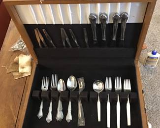 3 sets of Flatware in Boxes