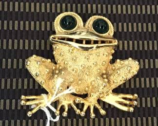 Lucien Piccard Frog Pin in Beautiful Condition