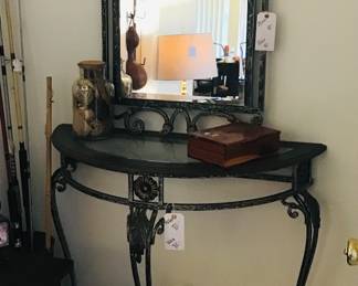 1/2 Moon Hall Table