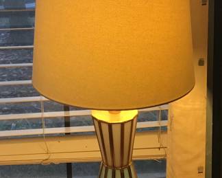 Unusual Mid Century Lamp with lighted Base